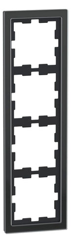 Mert MEG 4040-6503 D-Life Glas Rahmen 4fach Onyxschwarz