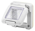 GEWISS GW27401 Abdeckrahmen System m.Membrandeckel 2M IP55 RAL7035