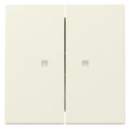 GIRA 363101 Wippe 2fach Kontrollfenster System 55 Cremeweiß glänzend