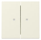 GIRA 363101 Wippe 2fach Kontrollfenster System 55 Cremeweiß glänzend
