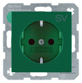 Berker 47238903 Steckdose SCHUKO S.1 grün glänzend SV