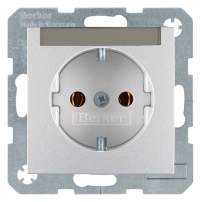 Berker 47501404 Steckdose SCHUKO m.B-feld B.7 alu matt