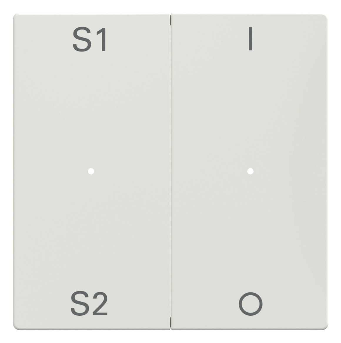 Mert MEG 5228-0319 Wippen f.Taster- Modul 2f (Szene1/2,1/0) pws glänzend