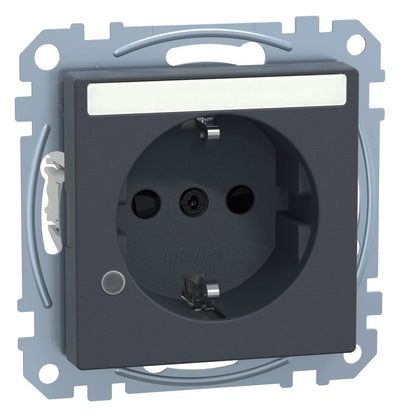 Mert MEG 2303-0414 SCHUKO-Steckdose BRS Ko.+Schriftfeld StK anthrazit System M