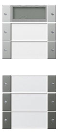 GIRA 2145600 Wippenset 5fach Plus (2+3) BSF System 55 Klar/Edelstahl