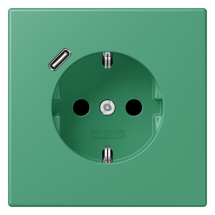 Jung LC1520-18C250 SCHUKO-Steckd.m.USB Typ C LC4320G
