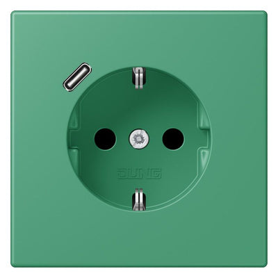 Jung LC1520-18C250 SCHUKO-Steckd.m.USB Typ C LC4320G