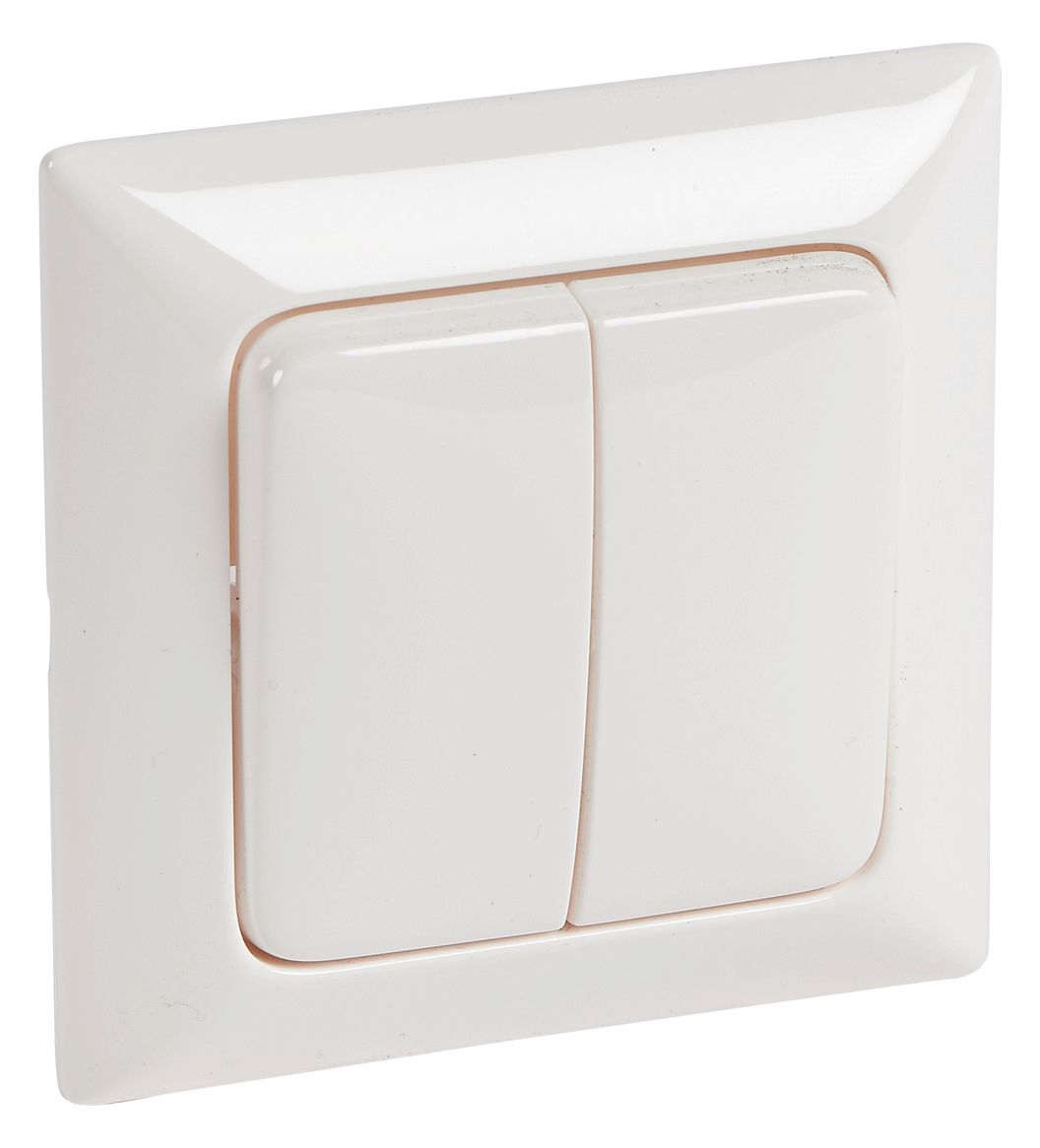 Legrand 776162 Wippe Serie volle Platte Creo ultraweiß