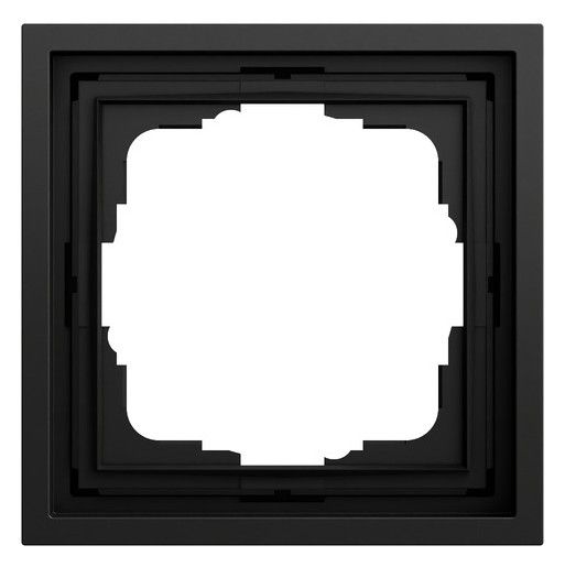 GIRA 021184 Abdeckrahmen 1f Gira F300 Schwarz m(lack.)