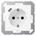 Jung A1520-18CWWM SCHUKOsteckdose m.USB Typ C