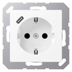 Jung A1520-18CWWM SCHUKOsteckdose m.USB Typ C