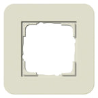 GIRA 0211417 Abdeckrahmen 1fach E3 Sand/Reinweiß glänzend Soft-Touch