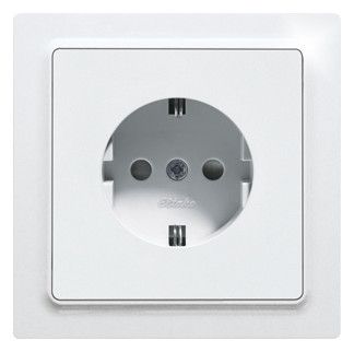 Eltako DSS55E-wg SCHUKO-Steckdose m.Oberteil reinweiß glänzend 30055895