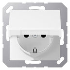 Jung A1520BFKIKLWWM SCHUKO® Steckdose m. Klappdeckel