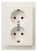Berker 47747009 Doppelsteckdose SCHUKO m Abdeckplatte Berker K.1 pws glänzend