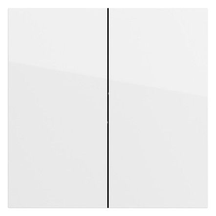 GIRA 329570 Wippe 2f Flächenschalter Reinweiß