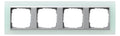 GIRA 021451 Abdeckrahmen 4fach Zwischen rahmen F/Alu Event Opak Mint