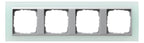 GIRA 021451 Abdeckrahmen 4fach Zwischen rahmen F/Alu Event Opak Mint