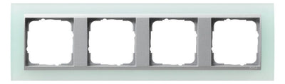 GIRA 021451 Abdeckrahmen 4fach Zwischen rahmen F/Alu Event Opak Mint
