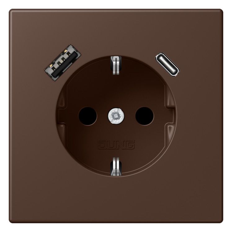 Jung LC1520-15CA239 SCHUKO-Steckd.m.USB Typ AC LC32130