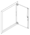 ABN GBRU24T Blendrahmen m.Volltüre f.UP-Flachverteiler,2x4-reihig
