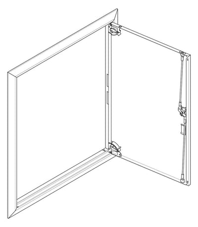ABN GBRU24T Blendrahmen m.Volltüre f.UP-Flachverteiler,2x4-reihig