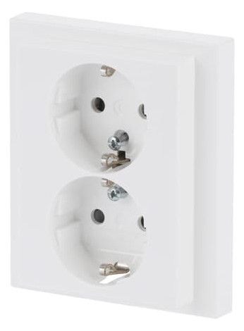 BJ 202 EUJB-84 SCHUKO® Doppelsteckdose volle Abdeckung EBS