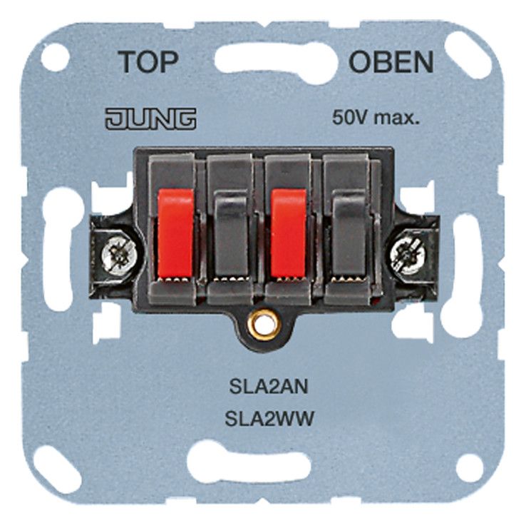 Jung SLA2AN Stereo-Lautsprecher- Anschlussdose 25VAC/60VDC anthrazit