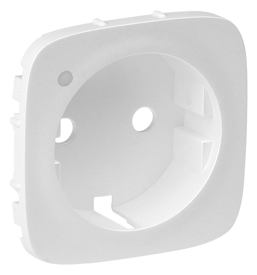 Legrand 754855 Abdeckung Schuko Steckdose LED Valena Allure ultraweiß