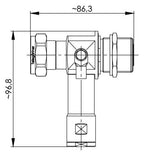 TEGA 100024583 7-16 Überspannungs- ableiter (f-m) Einbau 380-512MHz 50Ohm