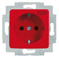 BJ 20 EUCQ/DV-217-101 SCHUKO Steckdosen-Einsatz rt RAL3020 SI/Reflex