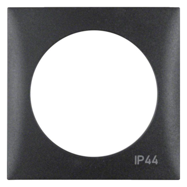 Berker 918272595 Rahmen 1fach m.Aufdruck IP44 Integro Flow anthrazit matt