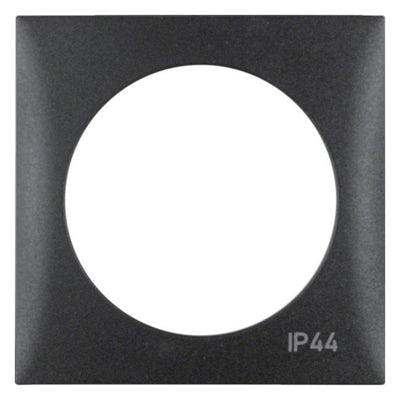 Berker 918272595 Rahmen 1fach m.Aufdruck IP44 Integro Flow anthrazit matt