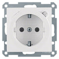 Berker 47081909 Steckdose SCHUKO+Fi u.erh.BS S.1/B.3/B.7 polarweiß matt