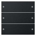 GIRA 2183005 Wippenset 3fach System 55 Schwarz matt (lackiert)