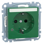 Mert MEG 2303-0304 SCHUKO-Steckdose BRS Sonder Ko.+Schriftf. StK SV grün Sys.M