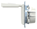 Mert MEG 2312-0319 SCHUKO-Steckdose BRS Klappd.+Schriftf. StK polarweiß gl.S.M