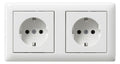 GIRA 479303 SCHUKO-Steckdose 2f verdr.+ Rahmen Standard 55 Reinweiß glänzend