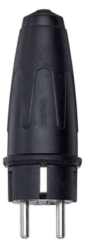 Mert 122051 Vollgummi-SCHUKO-Stecker schwarz
