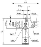 TEGA 100024252 N-Überspannungsableiter (m-f) 380-512MHz 50Ohm
