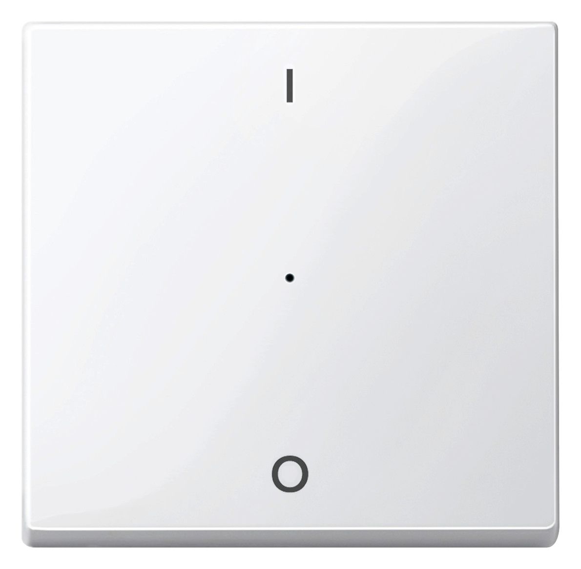 Mert 619319 Wippe f.Tastermodul 1fach Aufdr. 1/0 polarweiß glänzend System M