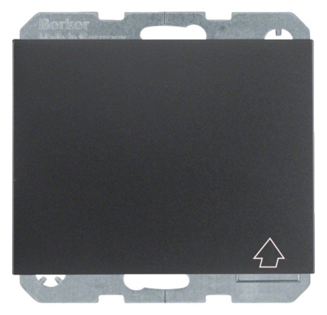 Berker 47517106 Steckdose SCHUKO+Klappd. u.erh.BS K.1 anthrazit matt
