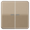Jung CD595KO5GB Wippe Serienschalter m.Lichtleiter gold-bronze