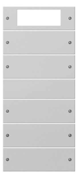 GIRA 2195015 Wippenset 5fach Plus (2+3) System 55 Grau matt (lackiert)
