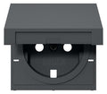 GIRA 492228 Abdeckung SCHUKO-Steckdose Klappdeckel System 55 Anthrazit