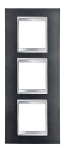 GEWISS GW16227VA Abdeckrahmen LUX International 2+2+2M vert. Schiefer