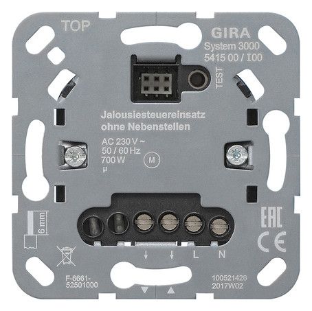 GIRA 541500 S3000 Jalousiesteuereinsatz o.Nebenstelleneingang Einsatz