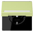 Jung LC1520BFNAKL222 SCHUKO-Steckd.KI m. Klappdeckel m.S