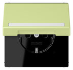 Jung LC1520BFNAKL222 SCHUKO-Steckd.KI m. Klappdeckel m.S