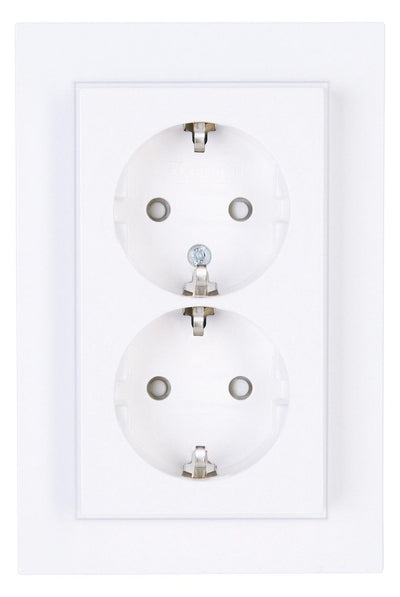 Kopp 940213001 HK07 Schuko Steckdose 2f erh.Ber.schutz arktisweiß